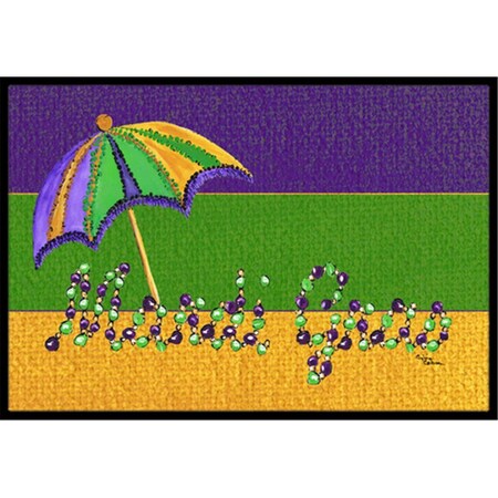 Carolines Treasures Mardi Gras Indoor Or Outdoor Doormat - 18 x 27 in. 8381MAT